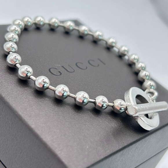Gucci Sterling Silver Ball Chain #234607G11B - Picture 4 of 11